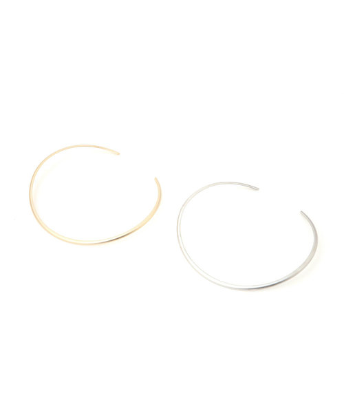 colleca la（コレカラ）の「マットメタルチョーカー（チョーカー・レディース・シルバー/ゴールド・ﾌﾘ-）」の4枚目の写真