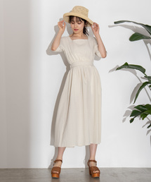 WEGO | WEGO/バックオープンチェックロングワンピース(ワンピース)