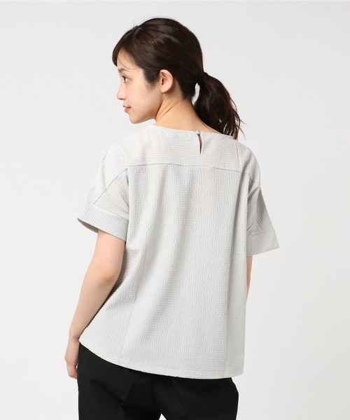 DECOY SINCE 1981(デコイシンスイチキュウハチイチ)の「ストライププルオーバー(Tシャツ/カットソー・レディース・アイボリー/ネイビー/グレー・L size/LL/M size)」の8枚目の写真