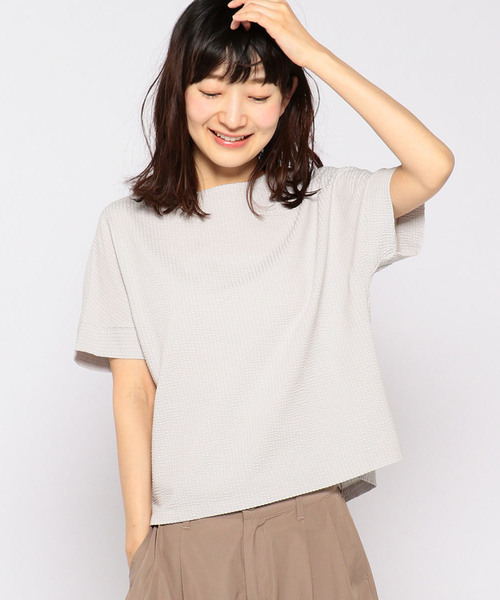 DECOY SINCE 1981(デコイシンスイチキュウハチイチ)の「ストライププルオーバー(Tシャツ/カットソー・レディース・アイボリー/ネイビー/グレー・L size/LL/M size)」の2枚目の写真