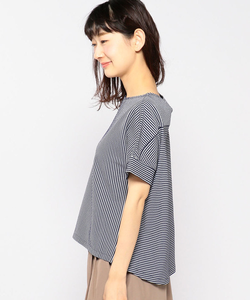 DECOY SINCE 1981(デコイシンスイチキュウハチイチ)の「ストライププルオーバー(Tシャツ/カットソー・レディース・アイボリー/ネイビー/グレー・L size/LL/M size)」の13枚目の写真