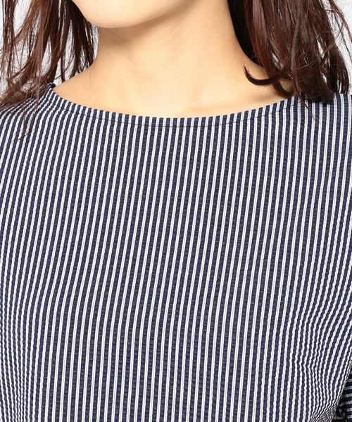 DECOY SINCE 1981(デコイシンスイチキュウハチイチ)の「ストライププルオーバー(Tシャツ/カットソー・レディース・アイボリー/ネイビー/グレー・L size/LL/M size)」の15枚目の写真