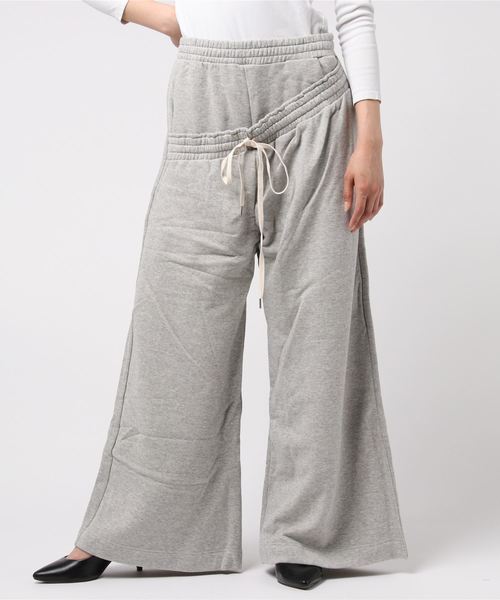 MIHARAYASUHIRO（ミハラヤスヒロ）の「【MIHARA YASUHIRO】LAYER SWEET PANTS（その他パンツ・レディース・ブラック/グレー・38/36）」の2枚目の写真