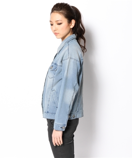 LOVE BOAT（ラブ・ボート）の「likeデニムGジャン（デニムジャケット・レディース・ブルー系/ネイビー系・FREE）」の12枚目の写真