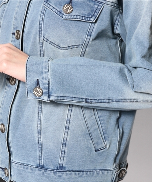 LOVE BOAT（ラブ・ボート）の「likeデニムGジャン（デニムジャケット・レディース・ブルー系/ネイビー系・FREE）」の8枚目の写真