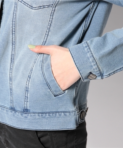 LOVE BOAT（ラブ・ボート）の「likeデニムGジャン（デニムジャケット・レディース・ブルー系/ネイビー系・FREE）」の7枚目の写真