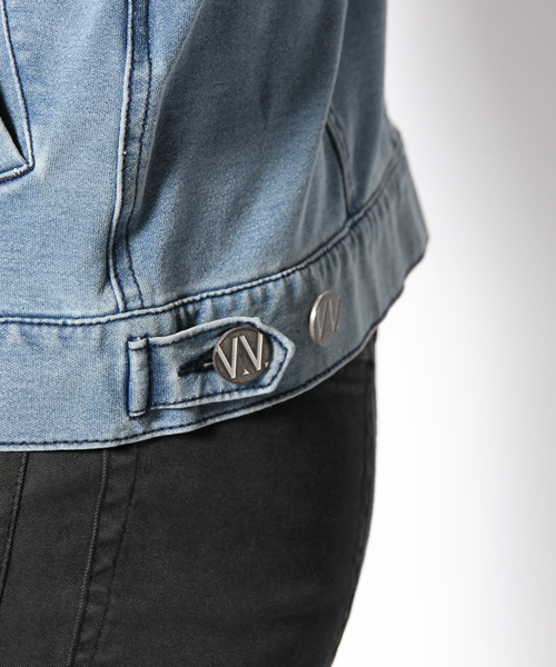 LOVE BOAT（ラブ・ボート）の「likeデニムGジャン（デニムジャケット・レディース・ブルー系/ネイビー系・FREE）」の4枚目の写真