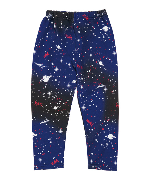 X-girl Stages(エックスガールステージス)の「"COSMIC SPACE" LEGGINGS (4T~7T)(レギンス/スパッツ・キッズ・ブラック/グリーン/ネイビー・7T/4T/5T/6T)」の2枚目の写真