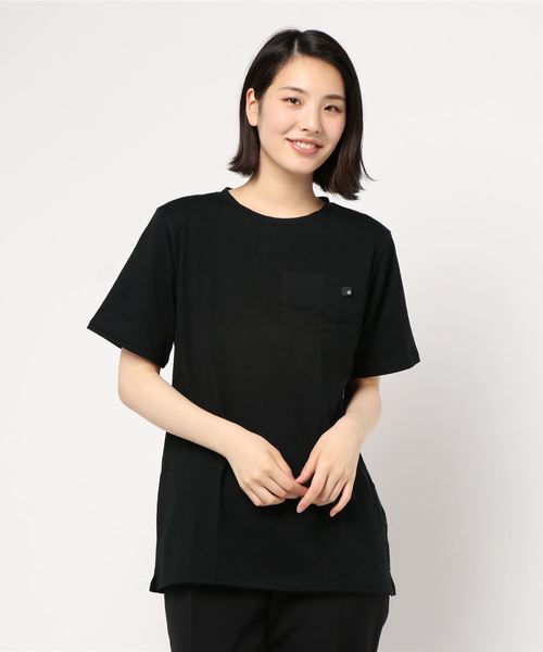 KOBE LETTUCE(コウベレタス)の「ポケット付きサイドスリットゆるTシャツ(Tシャツ/カットソー・メンズ・オフホワイト/ブラック/ベージュ/カーキ・M/L)」の10枚目の写真