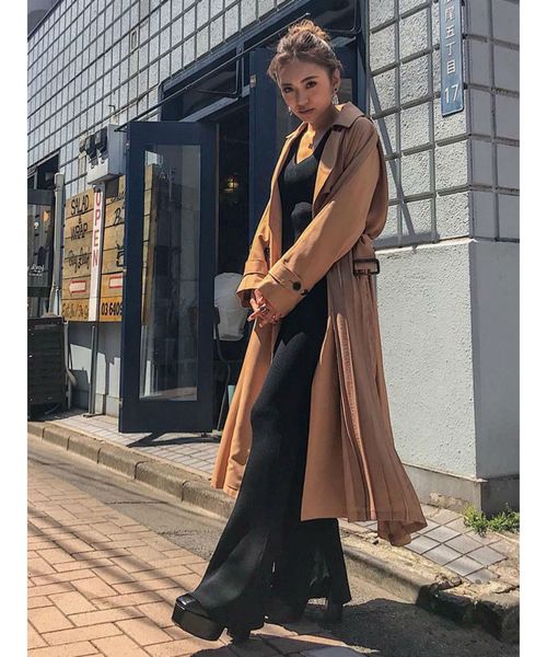 EVRIS（エヴリス）の「ハイツイストニットパンツ（その他パンツ・レディース・ブラック/ベージュ/カーキ・FREE）」の6枚目の写真