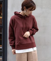 <pocket>【ZOZO限定アイテム】スウェード裏毛サイドスリットフーディ