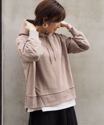 <pocket>【ZOZO限定アイテム】スウェード裏毛サイドスリットフーディ