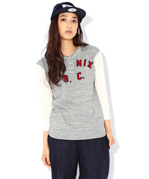 BEAMS BOY | CHESWICK / ヘンリーネック 7分袖 TEE(Tシャツ/カットソー)