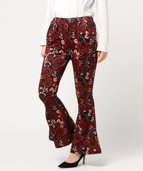 six voma(シックスヴォーマ)の「six voma ( シックスボーマ ) / Scorpion Rose Print Adult Flare Pants スコーピオンプリント フレアパンツ MAYU01(その他パンツ・レディース・パープル/レッド・SMALL/MEDIUM)」の11枚目の写真
