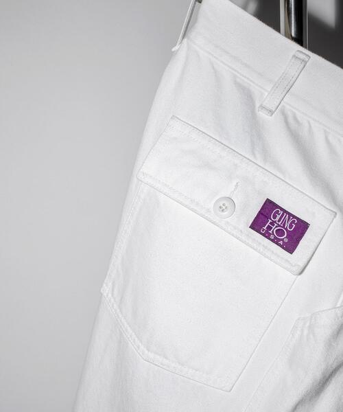 GUNG HO（ガンホー）の「【別注】 ＜GUNG HO＞ WHITE BAKER/パンツ（その他パンツ・メンズ・ホワイト・28inch/33inch/31inch/29inch）」の4枚目の写真