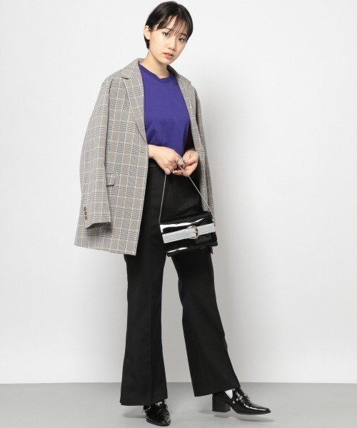 PAGEBOY（ページボーイ）の「マルチファンクションノースリ（Tシャツ/カットソー・レディース・ブラック/パープル/オフホワイト/イエロー系その他/ダークブラウン/グレイッシュベージュ・FREE）」の8枚目の写真