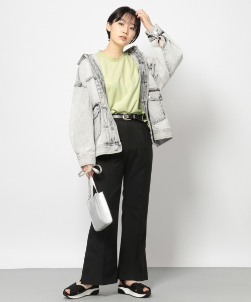 PAGEBOY（ページボーイ）の「マルチファンクションノースリ（Tシャツ/カットソー・レディース・ブラック/パープル/オフホワイト/イエロー系その他/ダークブラウン/グレイッシュベージュ・FREE）」の9枚目の写真