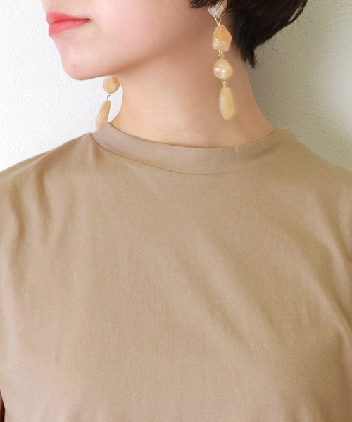 RANDA(ランダ)の「フレンチスリーブカットソー(Tシャツ/カットソー・レディース・ベージュ/ホワイト・FREE)」の5枚目の写真