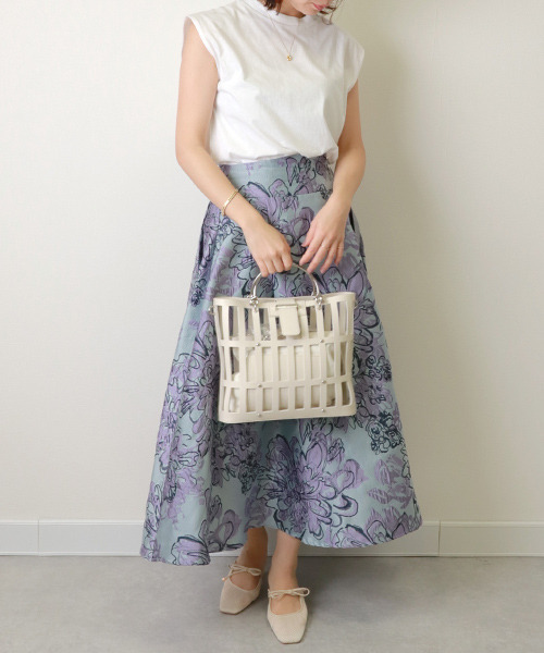 RANDA(ランダ)の「フレンチスリーブカットソー(Tシャツ/カットソー・レディース・ベージュ/ホワイト・FREE)」の9枚目の写真