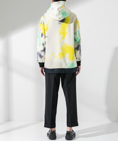 UNITED TOKYO（ユナイテッドトウキョウ）の「コットンナイロン　ムラ染めパーカー/オーバーサイズ（パーカー・メンズ・ベージュ/グレー・1/2/3）」の5枚目の写真