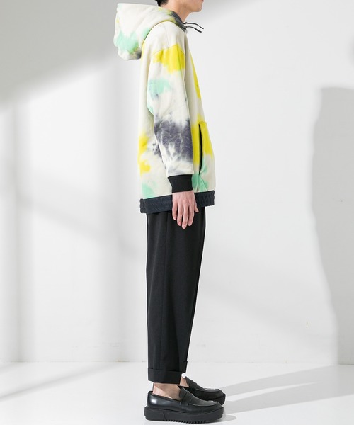 UNITED TOKYO（ユナイテッドトウキョウ）の「コットンナイロン　ムラ染めパーカー/オーバーサイズ（パーカー・メンズ・ベージュ/グレー・1/2/3）」の6枚目の写真