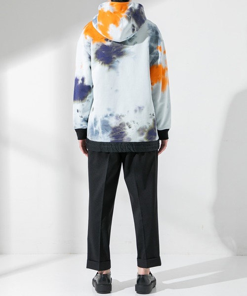 UNITED TOKYO（ユナイテッドトウキョウ）の「コットンナイロン　ムラ染めパーカー/オーバーサイズ（パーカー・メンズ・ベージュ/グレー・1/2/3）」の9枚目の写真