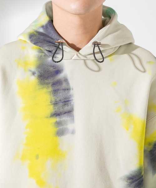 UNITED TOKYO（ユナイテッドトウキョウ）の「コットンナイロン　ムラ染めパーカー/オーバーサイズ（パーカー・メンズ・ベージュ/グレー・1/2/3）」の11枚目の写真