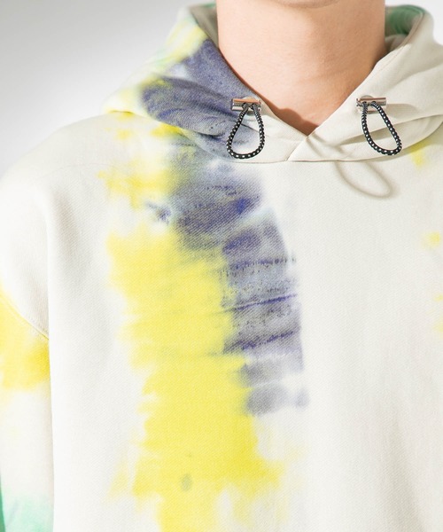 UNITED TOKYO（ユナイテッドトウキョウ）の「コットンナイロン　ムラ染めパーカー/オーバーサイズ（パーカー・メンズ・ベージュ/グレー・1/2/3）」の12枚目の写真