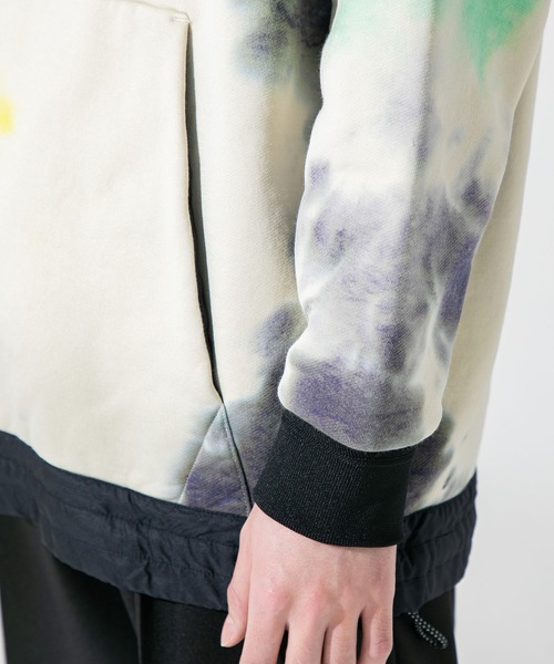 UNITED TOKYO（ユナイテッドトウキョウ）の「コットンナイロン　ムラ染めパーカー/オーバーサイズ（パーカー・メンズ・ベージュ/グレー・1/2/3）」の14枚目の写真