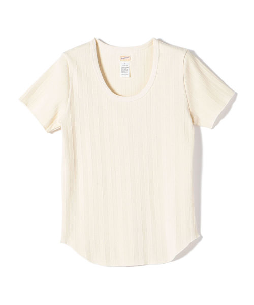 SHIPS(シップス)の「Healthknit:シンプルTEE(Tシャツ/カットソー・レディース・ナチュラル/レッド/オリーブ/ブラック・ONE SIZE)」の1枚目の写真