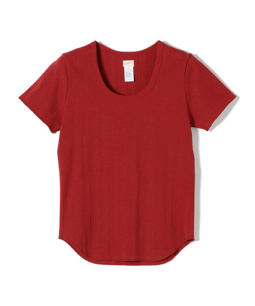 SHIPS(シップス)の「Healthknit:シンプルTEE(Tシャツ/カットソー・レディース・ナチュラル/レッド/オリーブ/ブラック・ONE SIZE)」の4枚目の写真