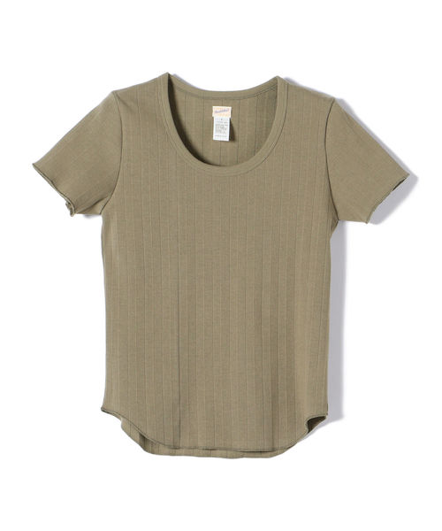 SHIPS(シップス)の「Healthknit:シンプルTEE(Tシャツ/カットソー・レディース・ナチュラル/レッド/オリーブ/ブラック・ONE SIZE)」の3枚目の写真