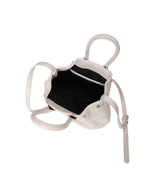 fifth（フィフス）の「ハンドル付ボストンショルダーバッグ（ショルダーバッグ・レディース・ホワイト/ブラック・FREE）」の4枚目の写真