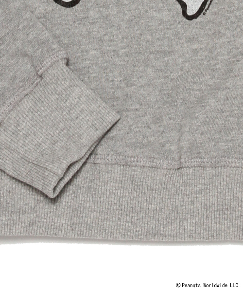 Ray BEAMS（レイビームス）の「JUNK FOOD×Ray BEAMS / 別注スヌーピー HAHA（スウェット・レディース・グレー・ONE SIZE）」の7枚目の写真