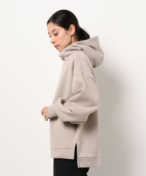 natural couture（ナチュラルクチュール）の「【WEB限定カラー有り】プチプラほっこりフーディー（パーカー・レディース・ベージュ/ブラウン/サックスブルー/アイボリー/モカ/スミクロ・FREE）」の8枚目の写真