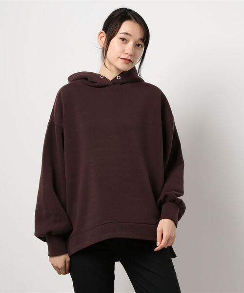 natural couture（ナチュラルクチュール）の「【WEB限定カラー有り】プチプラほっこりフーディー（パーカー・レディース・ベージュ/ブラウン/サックスブルー/アイボリー/モカ/スミクロ・FREE）」の22枚目の写真