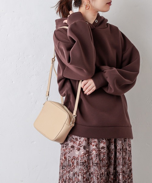 natural couture（ナチュラルクチュール）の「【WEB限定カラー有り】プチプラほっこりフーディー（パーカー・レディース・ベージュ/ブラウン/サックスブルー/アイボリー/モカ/スミクロ・FREE）」の16枚目の写真