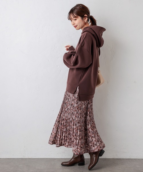 natural couture（ナチュラルクチュール）の「【WEB限定カラー有り】プチプラほっこりフーディー（パーカー・レディース・ベージュ/ブラウン/サックスブルー/アイボリー/モカ/スミクロ・FREE）」の18枚目の写真