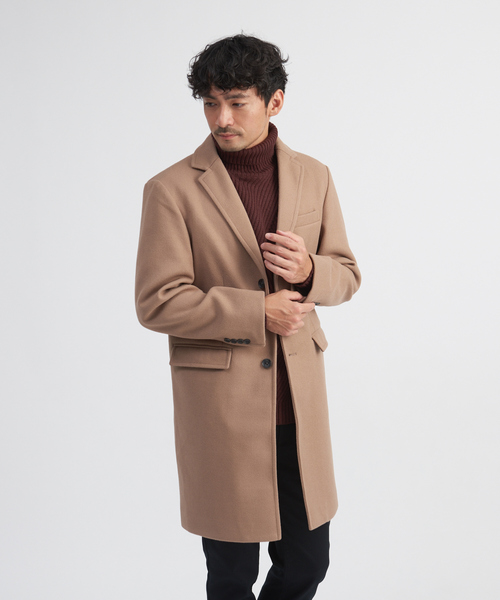 ニットメルトンチェスターコート チェスターコート 展開店舗限定 展開店舗限定 Gray アバハウスグレイ のファッション Abahouse セール ジャケット アウター Abahouse 抜群 チェスターコート