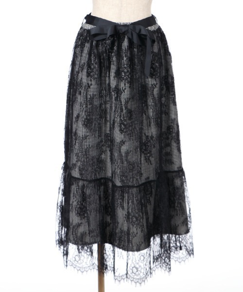 axes femme（アクシーズファム）の「リバーシブルレーススカート（スカート・レディース・ブラック/パープル/キナリ・MEDIUM）」の13枚目の写真