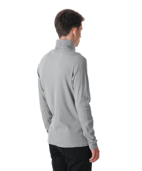 ATTACHMENT（アタッチメント）の「FRESCA RIB HIGH NECKS T-SHIRT L/S（Tシャツ/カットソー・メンズ・ホワイト/ブラック/ダークグリーン/グレー・1/2/3/4）」の5枚目の写真