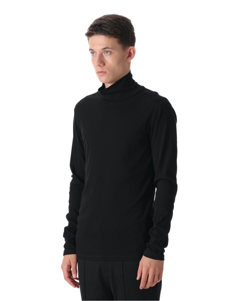 ATTACHMENT（アタッチメント）の「FRESCA RIB HIGH NECKS T-SHIRT L/S（Tシャツ/カットソー・メンズ・ホワイト/ブラック/ダークグリーン/グレー・1/2/3/4）」の7枚目の写真