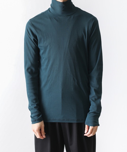 ATTACHMENT（アタッチメント）の「FRESCA RIB HIGH NECKS T-SHIRT L/S（Tシャツ/カットソー・メンズ・ホワイト/ブラック/ダークグリーン/グレー・1/2/3/4）」の11枚目の写真