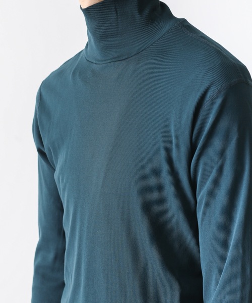 ATTACHMENT（アタッチメント）の「FRESCA RIB HIGH NECKS T-SHIRT L/S（Tシャツ/カットソー・メンズ・ホワイト/ブラック/ダークグリーン/グレー・1/2/3/4）」の15枚目の写真