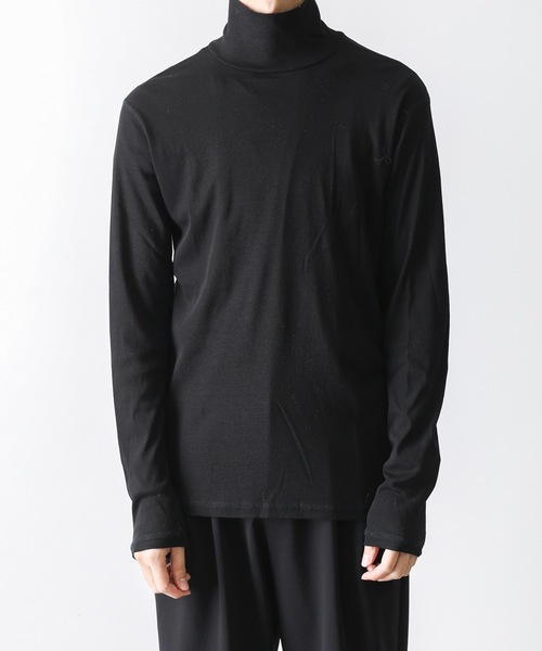 ATTACHMENT（アタッチメント）の「FRESCA RIB HIGH NECKS T-SHIRT L/S（Tシャツ/カットソー・メンズ・ホワイト/ブラック/ダークグリーン/グレー・1/2/3/4）」の17枚目の写真