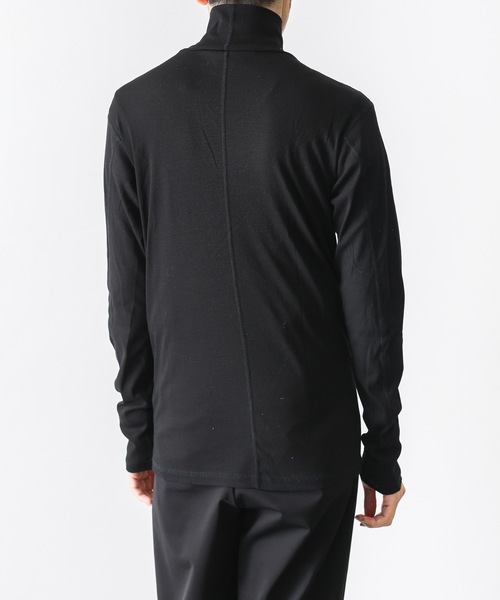 ATTACHMENT（アタッチメント）の「FRESCA RIB HIGH NECKS T-SHIRT L/S（Tシャツ/カットソー・メンズ・ホワイト/ブラック/ダークグリーン/グレー・1/2/3/4）」の20枚目の写真
