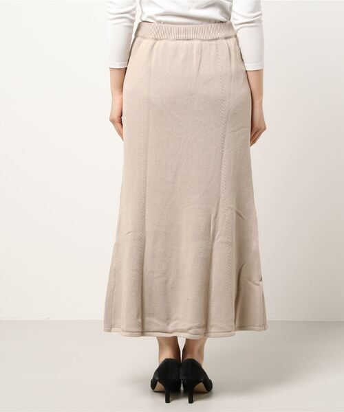 KOBE LETTUCE（コウベレタス）の「マーメイドニットスカート（スカート・レディース・ブラック/ベージュ/オフホワイト/ラベンダー・FREE）」の6枚目の写真