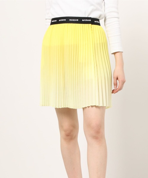 archivio(アルチビオ)の「<LADIES>アルチビオゴルフウェア / グラデーションプリーツミニスカート(ペチパンツ付き)(スカート・レディース・イエロー/ピンク/グレー/ブラウン・S/M/L)」の22枚目の写真