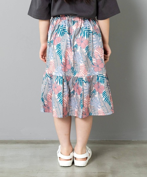MAKE YOUR DAY（メイクユアデイ）の「ボタニカル柄スカート■80～140cm（スカート・キッズ・ピンク/レッド/イエロー・140/130/120/80/90/100/110）」の18枚目の写真