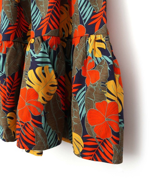 MAKE YOUR DAY（メイクユアデイ）の「ボタニカル柄スカート■80～140cm（スカート・キッズ・ピンク/レッド/イエロー・140/130/120/80/90/100/110）」の11枚目の写真